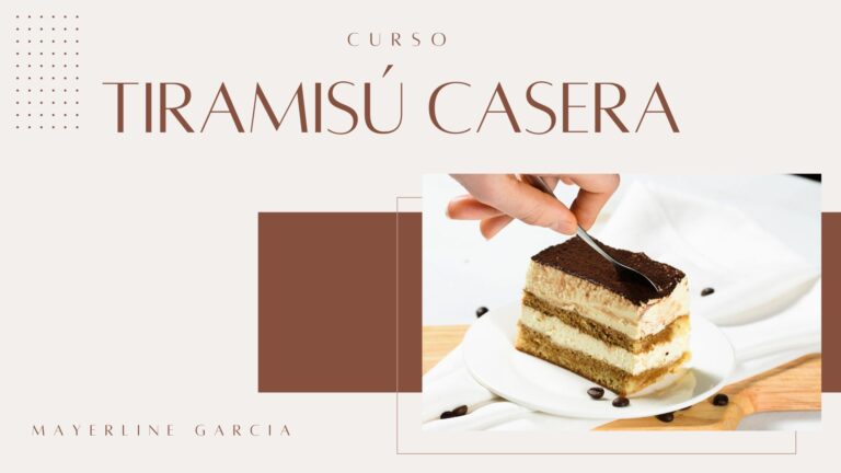 Curso Reposteria “Tiramisú Casera”