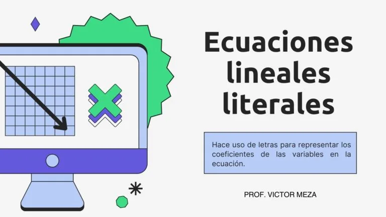 Curso Ecuaciones lineales literales